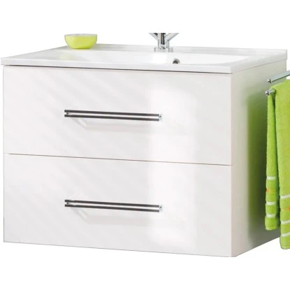 Fackelmann Waschbeckenunterschrank 80 Cm Como Weiß