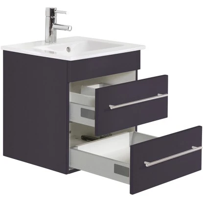 Villeroy & Boch Waschplatz 50 Cm Venticello Anthrazit Seidenglanz – Bild 2