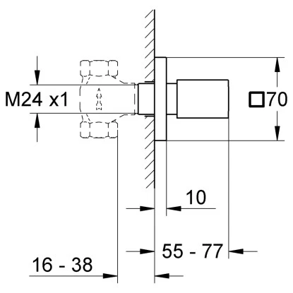 Grohe UP-Ventil Oberbau Eurocube – Bild 2