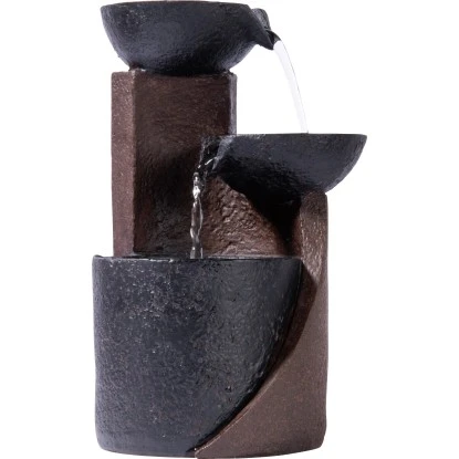 Dobar Zimmerbrunnen Kaskade In Steinoptik Mit Deko-Steinen Und 3 Stufen – Bild 3