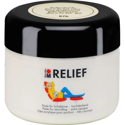 Marabu Relief Paste Hochdeckend 225 Ml Nachtleucht-Gelb