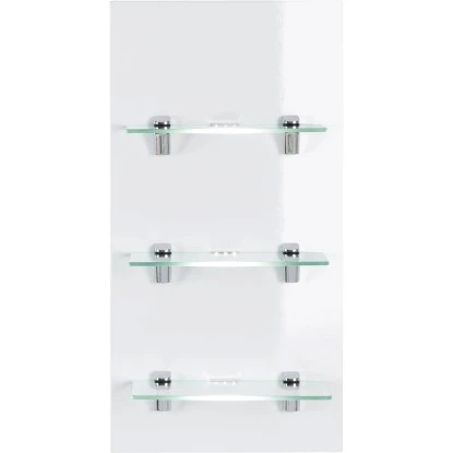 LED-Panel Viva Weiß Hochglanz Mit 3 Glasablagen – Bild 2