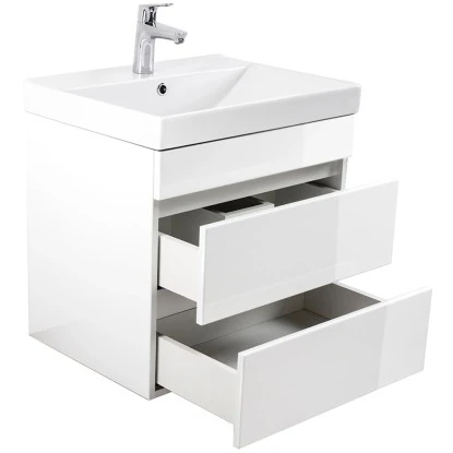 Posseik Waschplatz Amilia 60 Cm Weiß Hochglanz – Bild 3