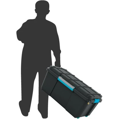 Aufbewahrungsbox Scuba L Mit Silikonring Im Deckel Und 4 Rollen Schwarz – Bild 7