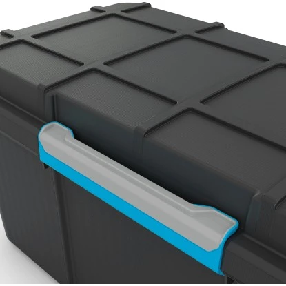 Aufbewahrungsbox Scuba L Mit Silikonring Im Deckel Und 4 Rollen Schwarz – Bild 3