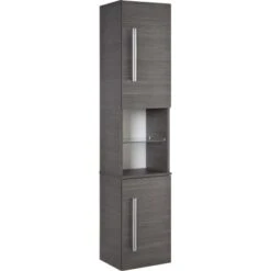 Fackelmann Hochschrank Rechts 35,5 Cm Lugano Pinie Anthrazit