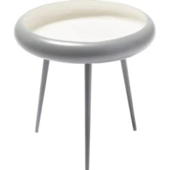 Kayoom Beistelltisch Coal Weiß-Grau 41 Cm X 39 Cm