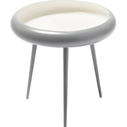 Kayoom Beistelltisch Coal Weiß-Grau 41 Cm X 39 Cm