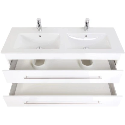 Villeroy & Boch Doppel-Waschplatz 130 Cm Venticello Weiß Hochglanz – Bild 5