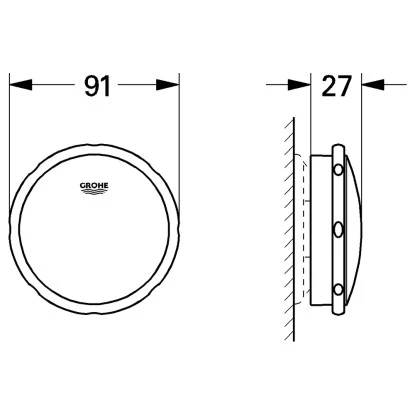 Grohe Wannenab- Und Überlaufgarnitur Talento – Bild 2