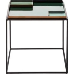 Kayoom Beistelltisch Famosa Grün-Schwarz 50 Cm X 45 Cm