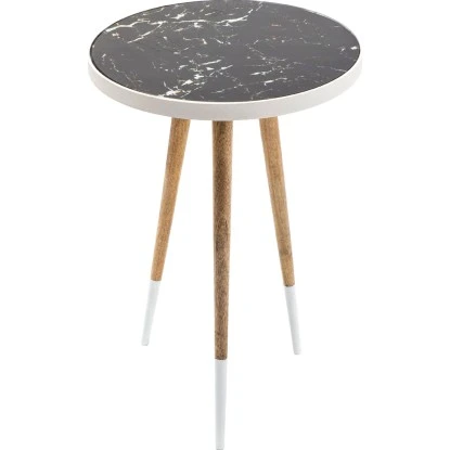 Kayoom Beistelltisch Mary Weiß-Natur 61,5 Cm X 40,5 Cm