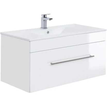 Posseik Waschplatz Viva 100 Cm Weiß Hochglanz