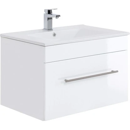 Posseik Waschplatz Viva 75 Cm Weiß Hochglanz