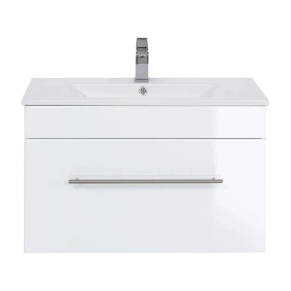 Posseik Waschplatz Viva 75 Cm Weiß Hochglanz – Bild 2